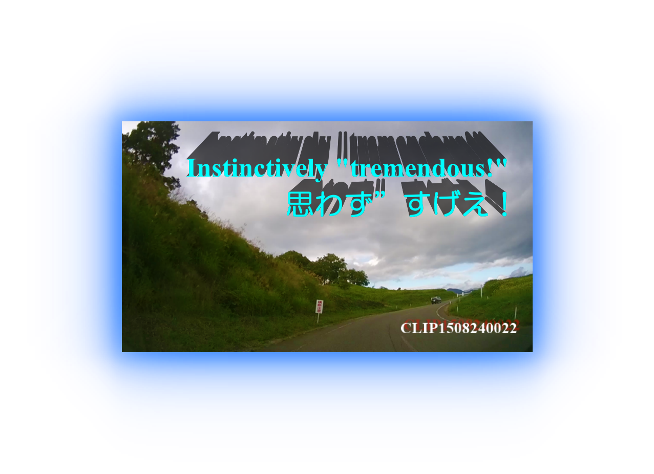 Instinctively 'tremendous!'