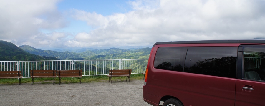 Joshinetsu Highland National Park Nishidake mountain range